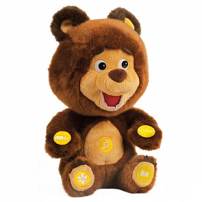 Мягкая игрушка Мишка из мультфильма «Маша и медведь», с бутылочкой (Мульти-Пульти, V91730/25sim)